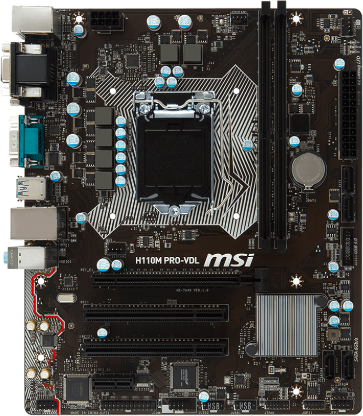 Msi h110m pro vd инструкция подключения